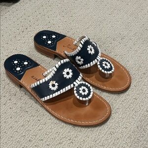 Jack Rogers Women's Sandals in Navy and White